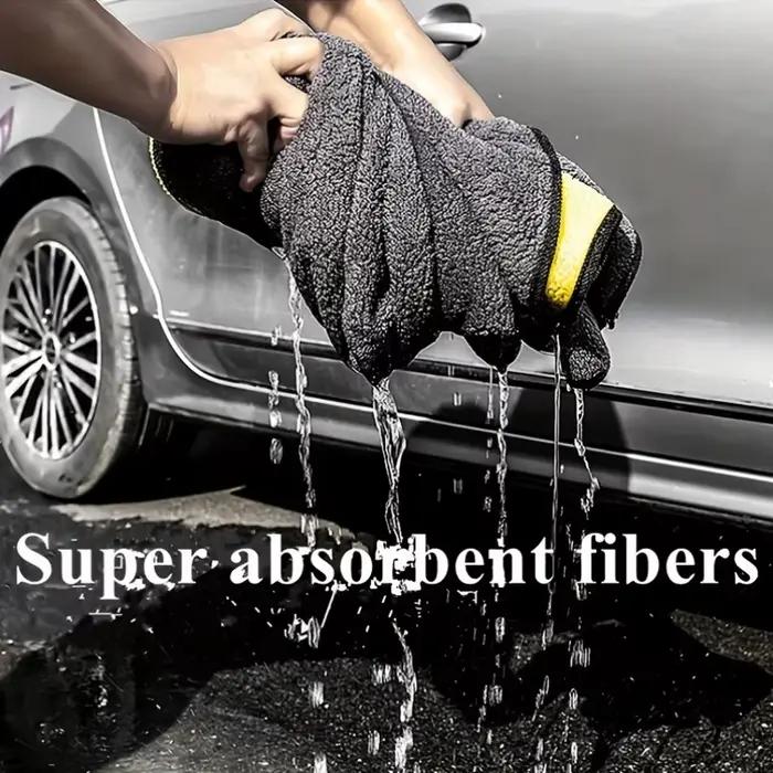 1 pièce Serviette de nettoyage en microfibre professionnelle pour le detailing automobile, le séchage et l'entretien des voitures