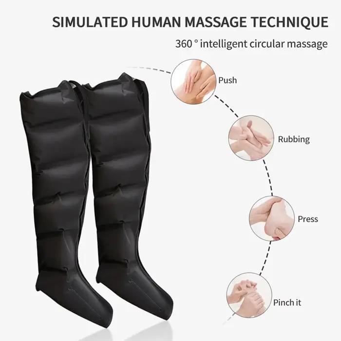 Masseur de pieds à Compression d'air, pressothérapie, bottes de récupération des jambes, Machine de Drainage lymphatique, relaxation, physiothérapie, 6 chambres, nouveauté