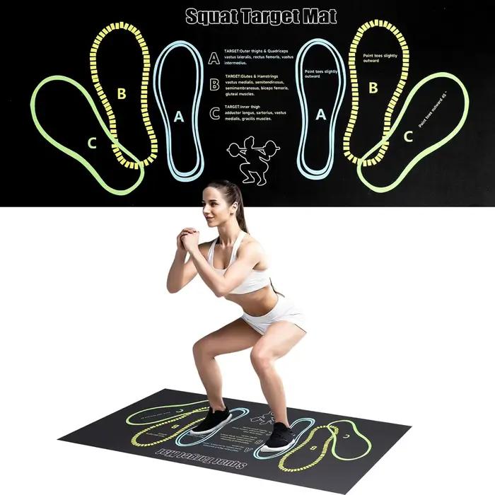 Tapis de guidage de Position de marche de Squat 80x35CM