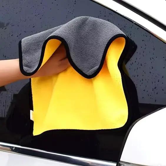 1 pièce Serviette de nettoyage en microfibre professionnelle pour le detailing automobile, le séchage et l'entretien des voitures