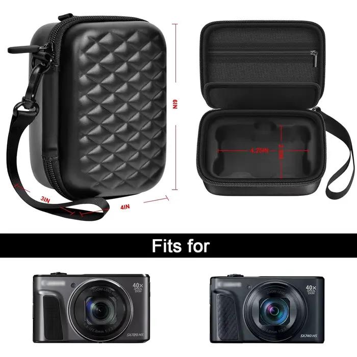 【NE PAS UTILISER POUR AUTRES MODÈLES CANON】Sac pour appareil photo Canon PowerShot SX740 HS / SX720 HS / G7X Mark II / G7X Mark III - Ajustement parfait uniquement