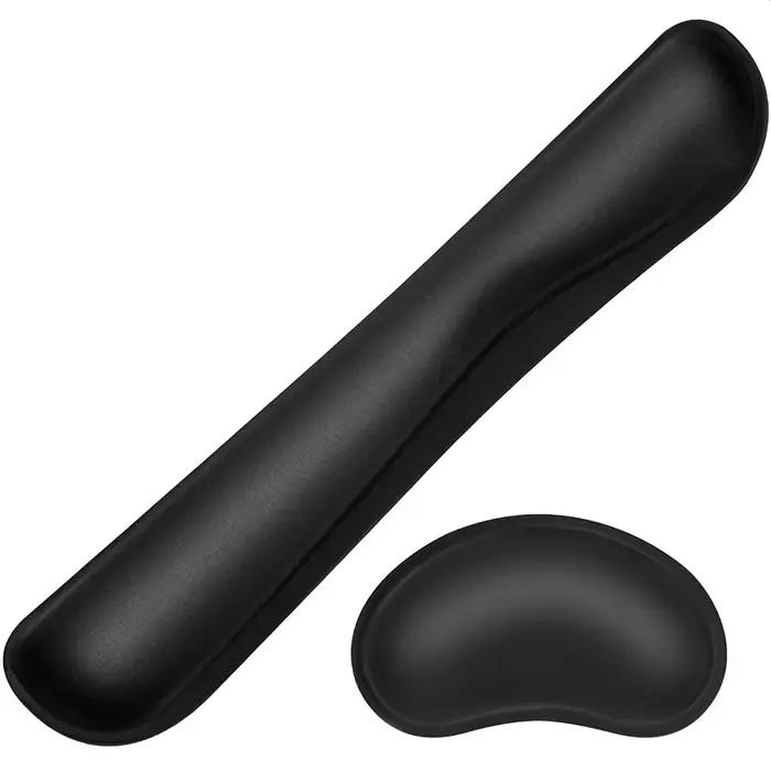 Repose-poignets pour clavier et souris avec support de poignet en mousse à mémoire de forme, ensemble de tapis de souris ergonomique pour bureau, jeux, PC, ordinateur portable