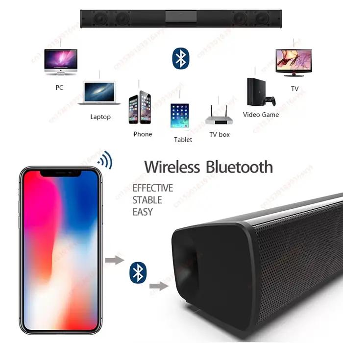 Haut-parleur Bluetooth sans fil puissant pour home cinéma, ordinateur, télévision, voiture, barre de son, caisson de basses, radio, caixa de som