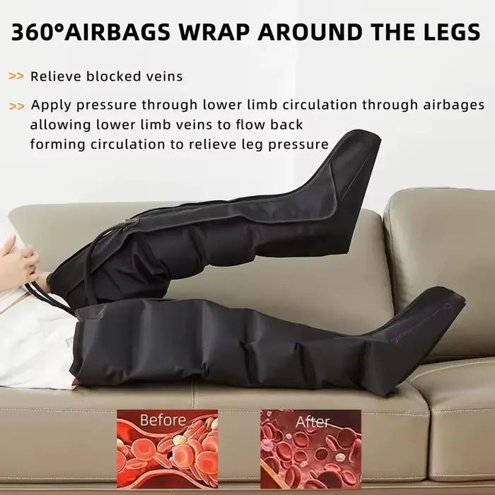 Masseur de pieds à Compression d'air, pressothérapie, bottes de récupération des jambes, Machine de Drainage lymphatique, relaxation, physiothérapie, 6 chambres, nouveauté