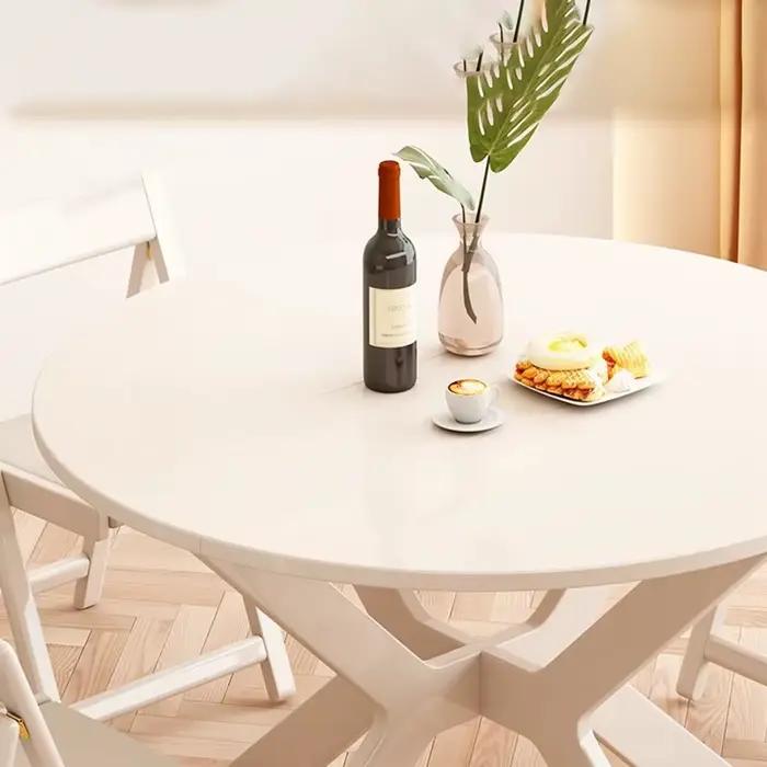 Tables à manger rondes rustiques Design multifonctionnel unique Tables à manger modernes peu encombrant pliable Столы Обед dikishi