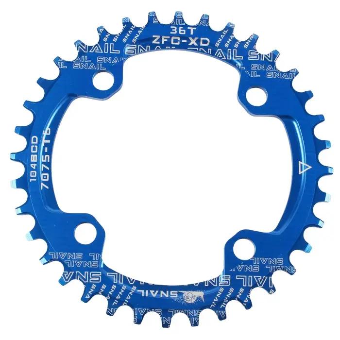 Plateau à chaîne RISK 104BCD 32T 34T 36T 38T 40T 42T pour vélos de route et vélos tout-terrain couleur noire jaune rouge bleu violet rose vert