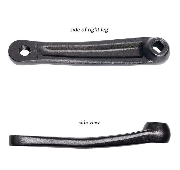Bras de manivelle de vélo d'exercice électrique 170 mm gauche/droite avec trou diamanté pour moteur central – Composants