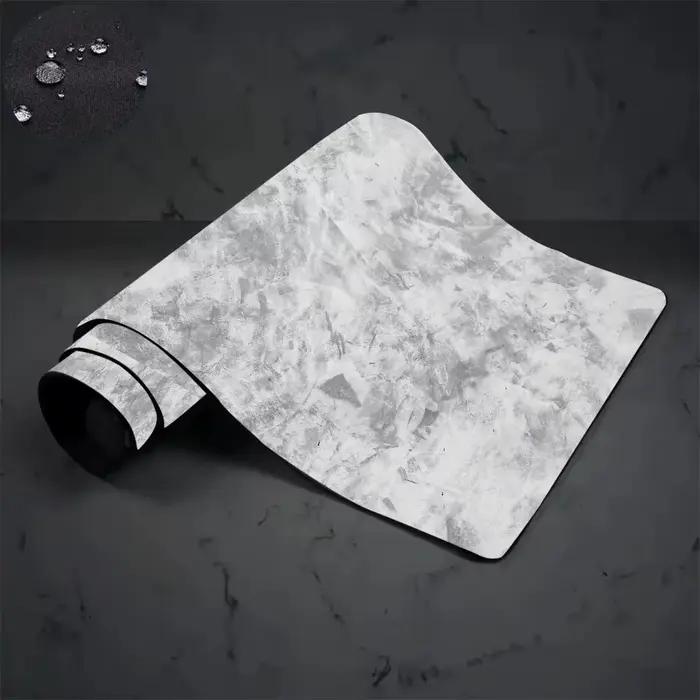 Tapis de souris imperméable 400x900x4mm, fabriqué en tissu gris anthracite résistant aux taches et doté d'une base antidérapante