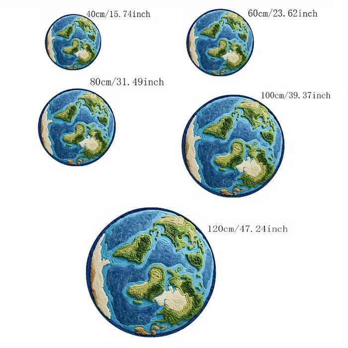 VIKAMA Earth Design Tapis rond doux