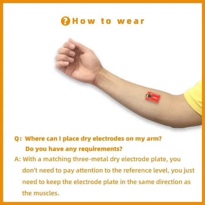 Biosensor-Électrode sèche portable EMG