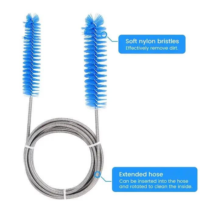 Kit de nettoyage Cpap, utilisé pour nettoyer les tubes, les masques, les harnais et les sangles, 1 brosse de nettoyage pour tubes, 1 crochet Cpap, 1 lavabo pliable, fournitures Cpap, compatible avec l