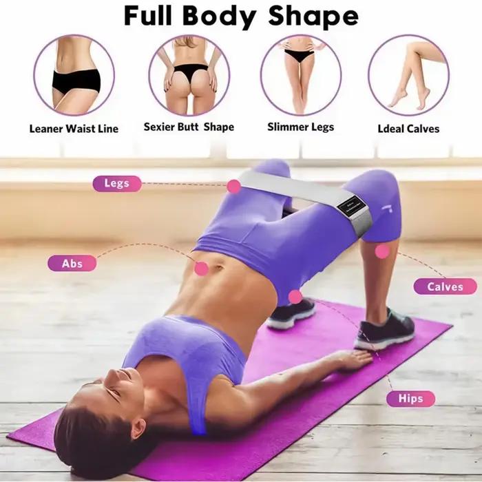 Bandes de Résistance Élastiques en Tissu pour Fessiers et Cuisses