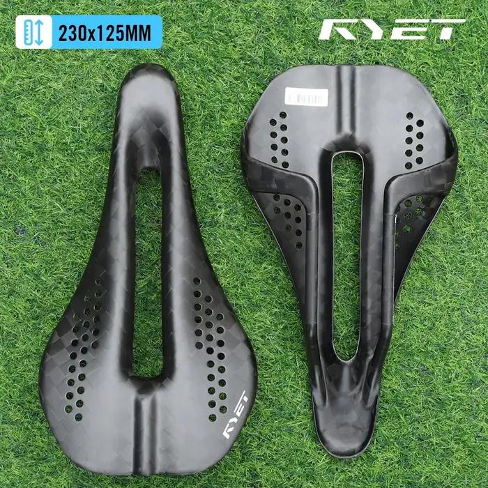 RYET 12K selle de vélo ultralégère en carbone 59g 230x125mm pour vtt/chevier/vélo de route
