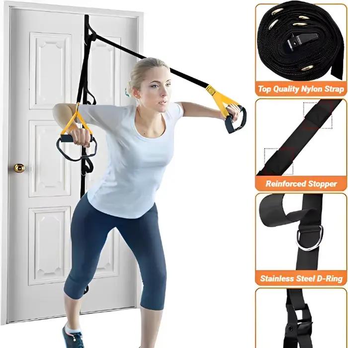 Sangle d'ancrage de porte pour bandes de résistance