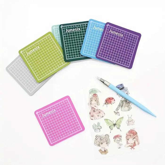1pc Mini Tapis de découpe DIY - Surface de découpe de précision pour les travaux de découpe, la découpe de papier, la découpe d'autocollants et le scrapbooking