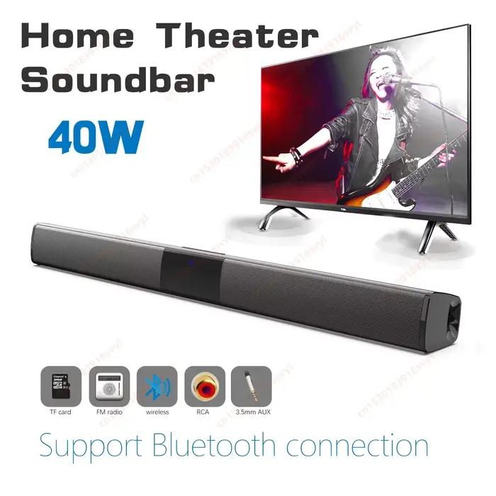 Haut-parleur Bluetooth sans fil puissant pour home cinéma, ordinateur, télévision, voiture, barre de son, caisson de basses, radio, caixa de som