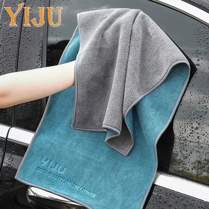 Serviette de lavage de voiture en microfibre 75x35cm, serviettes de nettoyage de voiture non pelucheuses, chiffon de séchage Ultra doux, outils de lavage de détails de voiture