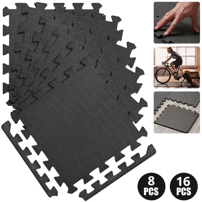 Tapis de gymnastique en mousse à motifs croisés