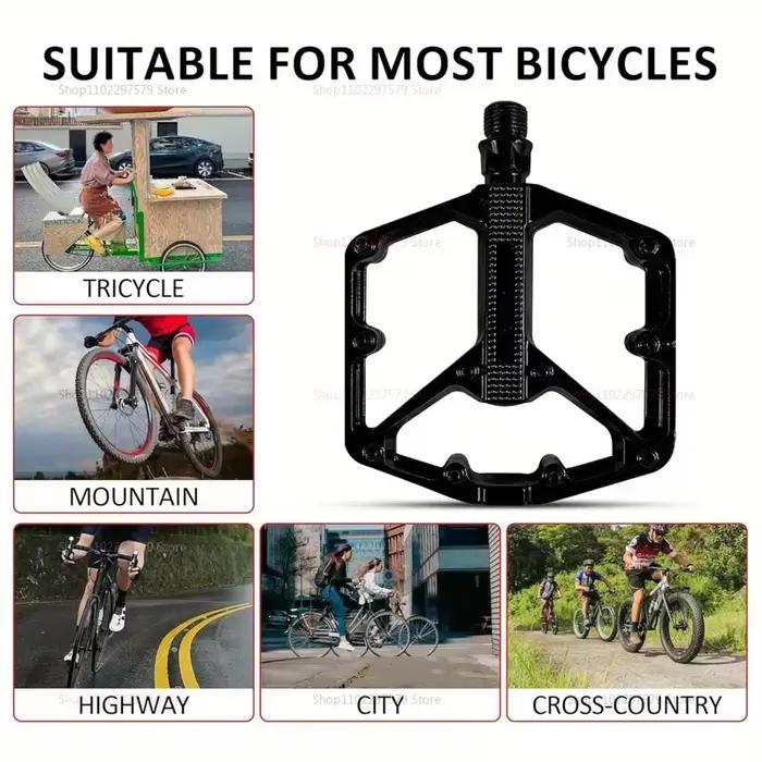 Pédales de vélo légères antidérapantes