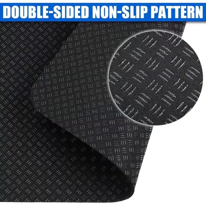 2 tapis de protection pliables double face antidérapants pour vélo d'appartement et équipement de fitness