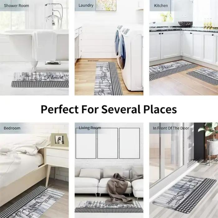 Tapis de cuisine antidérapant Cat Long, tapis décoratif pour chambre, tapis de cuisine, tapis de salon, tapis de buanderie, tapis d'entrée, tapis de sol pour la maison