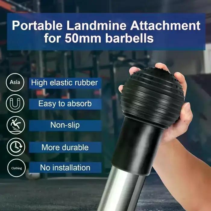 Fixation pour mines terrestres pour haltères facile à utiliser avec 360 °