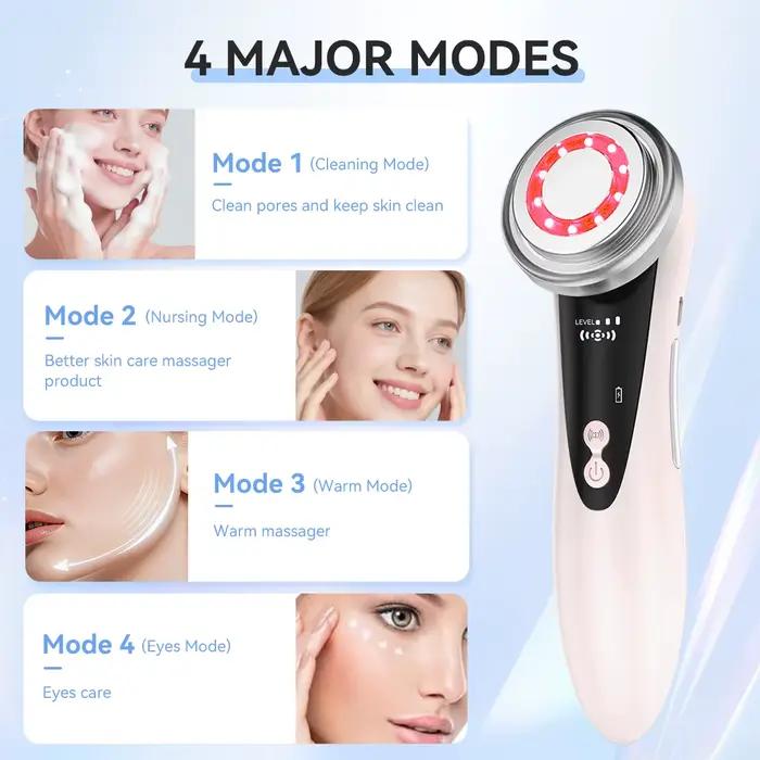 Appareil de beauté facial à micro-courant EMS, masseur facial électrique, outil de soin de la peau portable pour le soin quotidien de raffermissement du visage