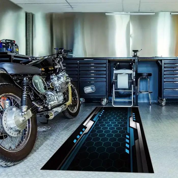 Tapis de sol pour garage de moto VIKAMA, tapis de présentation pour course, résistant à l'huile et à l'usure, pour atelier, couloir, décoration intérieure