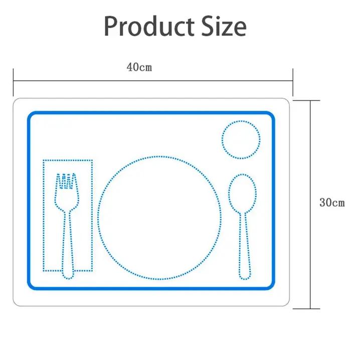 Matériaux sensoriels Montessori pour bébé, jouets pour enfants, tapis alimentaire, jouets éducatifs, outils pédagogiques, napperon en Silicone, vaisselle, plateau, plats