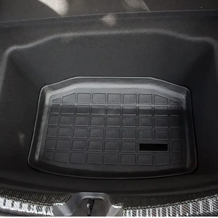 Tapis de coffre avant et arrière pour Tesla modèle 3 17-23, coussinets de protection imperméables en TPE, doublure de chargement, tapis de sol pour plateau de coffre