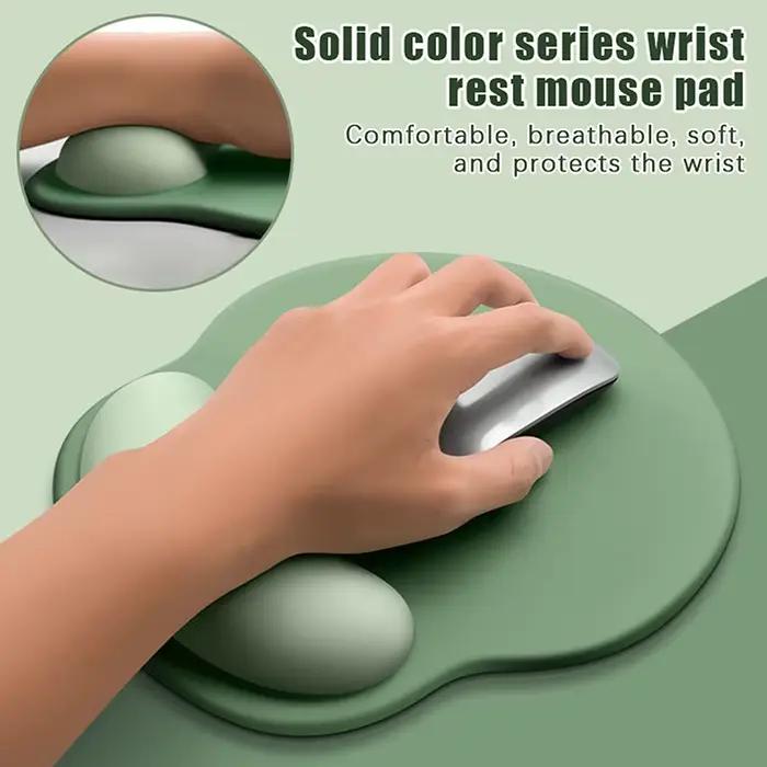 Tapis de souris ergonomique dégradé avec support pour le poignet, coussin antidérapant confortable pour le bureau