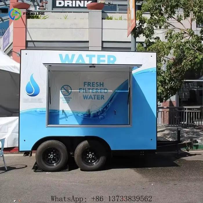 Remorque mobile d'eau personnalisée, distributeur d'eau portable très demandé, bar à eau pour événements, station d'eau mobile