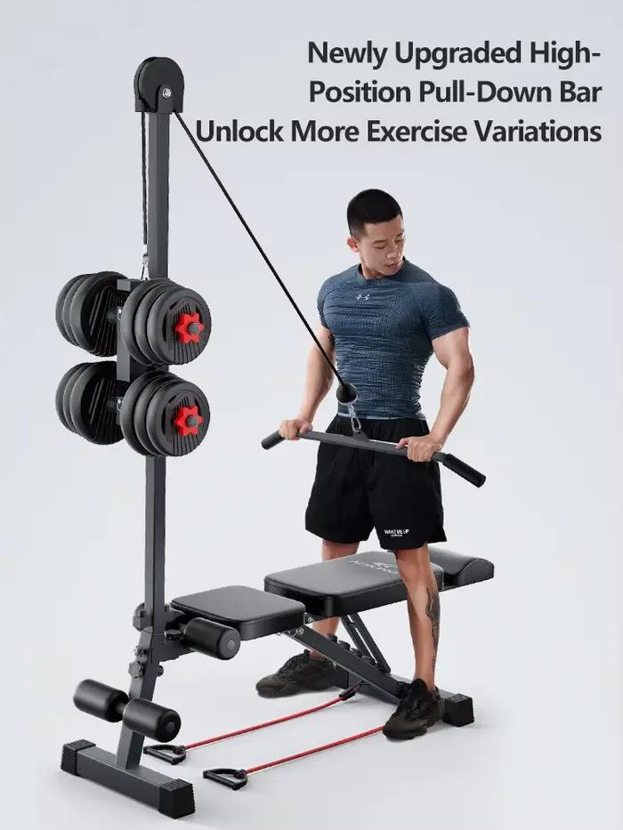 Banc de musculation, aide aux sit-ups