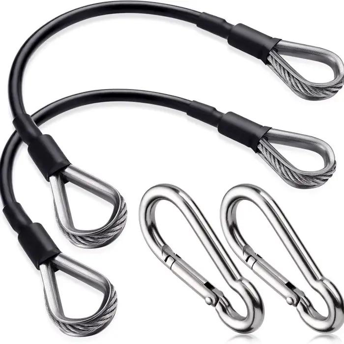 1/2 pièces, rallonge de câble de 25 cm compatible avec les accessoires de salle de sport Bowflex pour les machines de traction latérale/triceps et d'extension des jambes