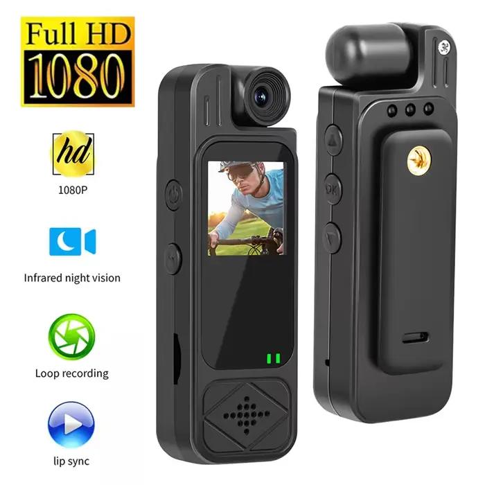 Caméra portable HD 1080P 2026, mini enregistreur vidéo numérique, caméra corporelle compacte pour la police, vision nocturne infrarouge, caméscope sportif DV