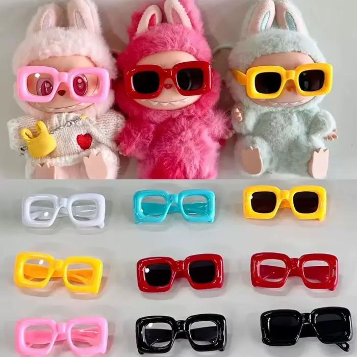 Labubu-Lunettes de Soleil Transparentes, Accessoires Colorés Bonbons, 15cm