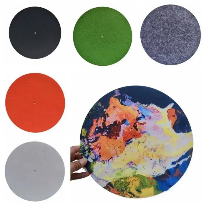 Tapis de plateau tournant en feutre de 3mm d'épaisseur, antistatique, Anti-Vibration, tapis antidérapant LP, minimise les bruits du moteur, durée de vie d'enregistrement maximale