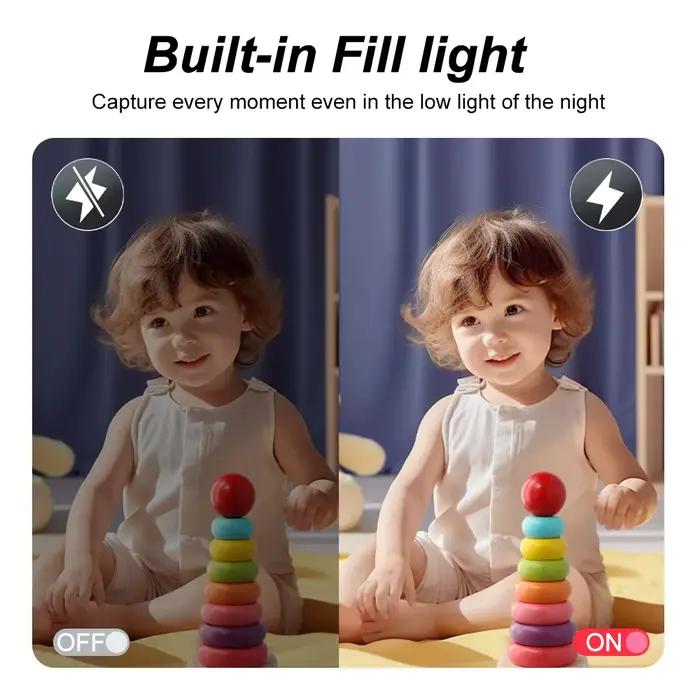 Appareil photo numérique 8X Zoom numérique Enregistreur vidéo vintage 180 °   Appareil photo de photographie numérique compacte à écran rabattable pour jouets pour enfants