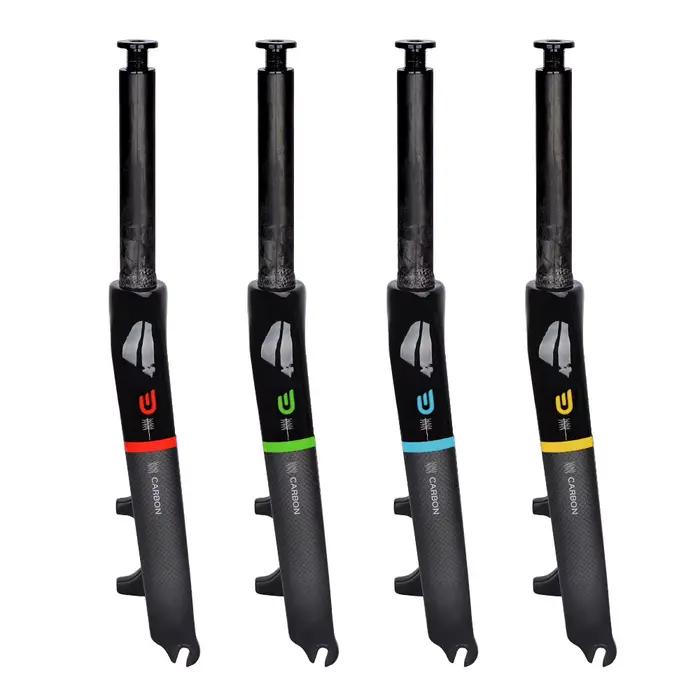Fourche de frein à disque avant en fibre de carbone pour vélo pliant