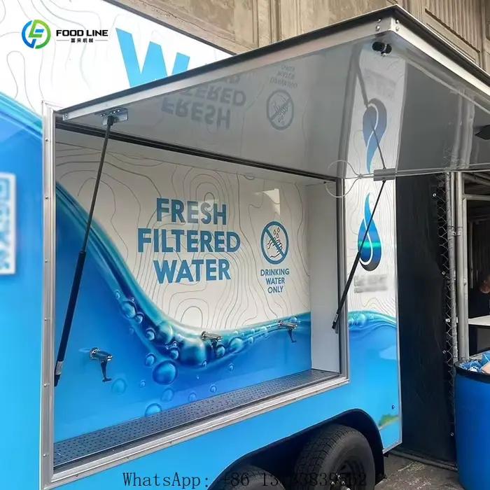 Remorque mobile d'eau personnalisée, distributeur d'eau portable très demandé, bar à eau pour événements, station d'eau mobile