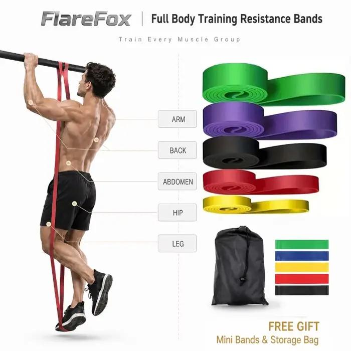 Bandes de résistance exercice bande élastique maison Yoga équipement de gymnastique accessoires sport puissance Pull-Up