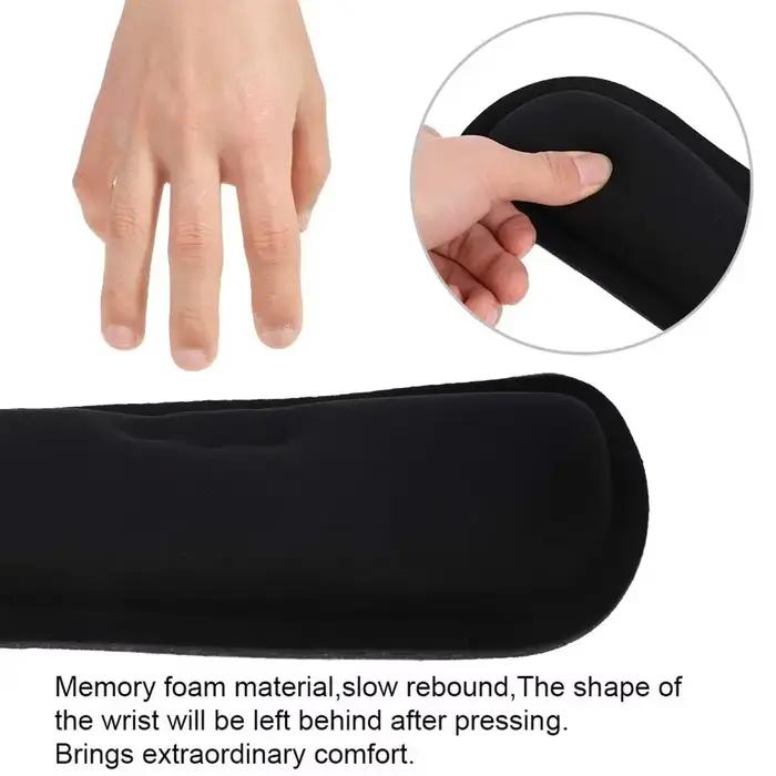 Tapis de souris ergonomique en mousse à mémoire de forme, repose-poignets pour clavier, pour PC et ordinateur portable