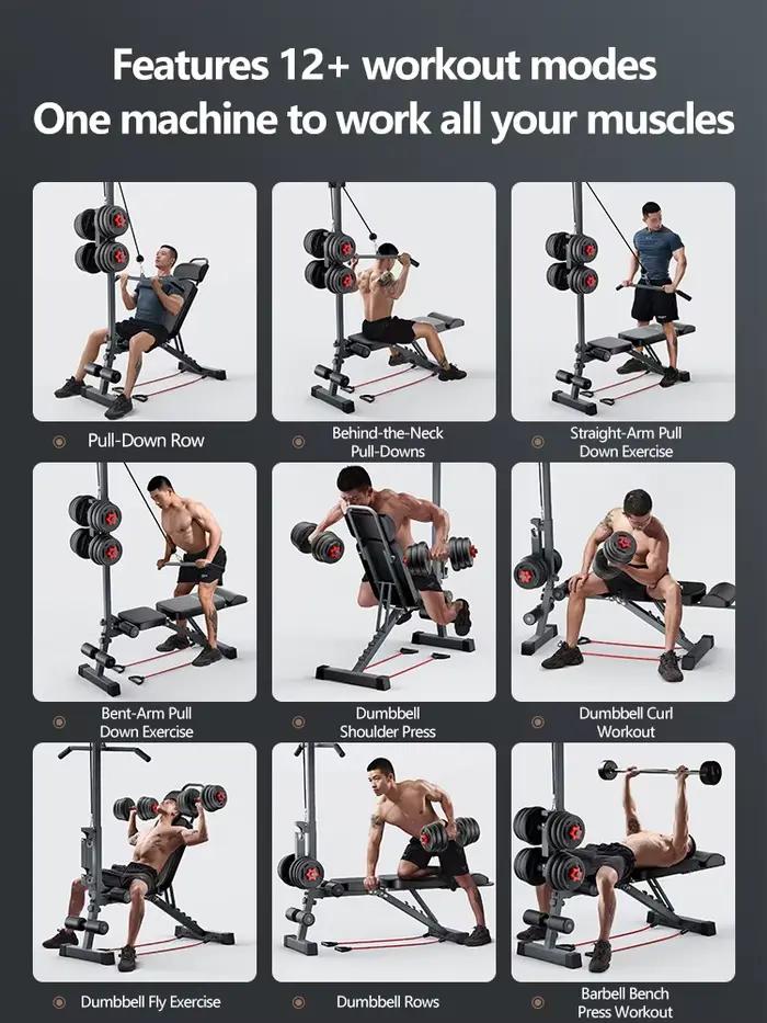 Banc de musculation, aide aux sit-ups