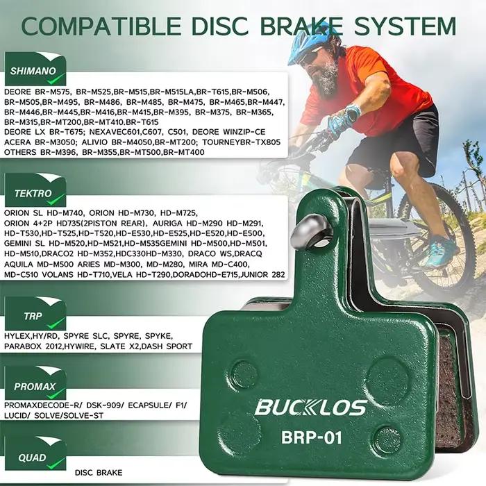 Plaquettes de frein à disque hybrides en céramique pour vélo de route de montagne