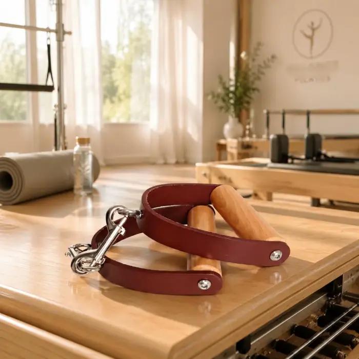 2 poignées de Reformer Pilates au design classique pour la salle de sport