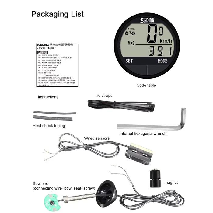 Ordinateur de vélo compteur de vitesse