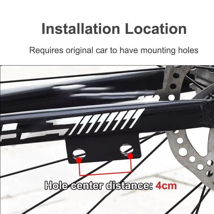 Béquille latérale de vélo de montagne noire