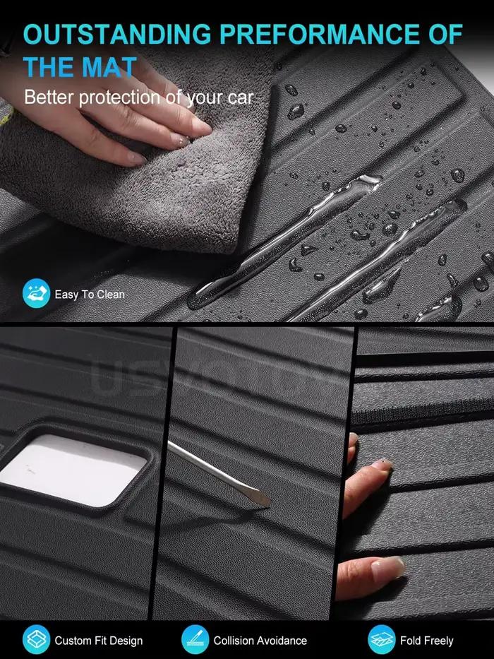 Tapis de coffre avant et arrière en TPE pour Tesla Model 3 Highland 2024-2026, protection inférieure du coffre, revêtement de protection de la cargaison, tapis anti-salissure