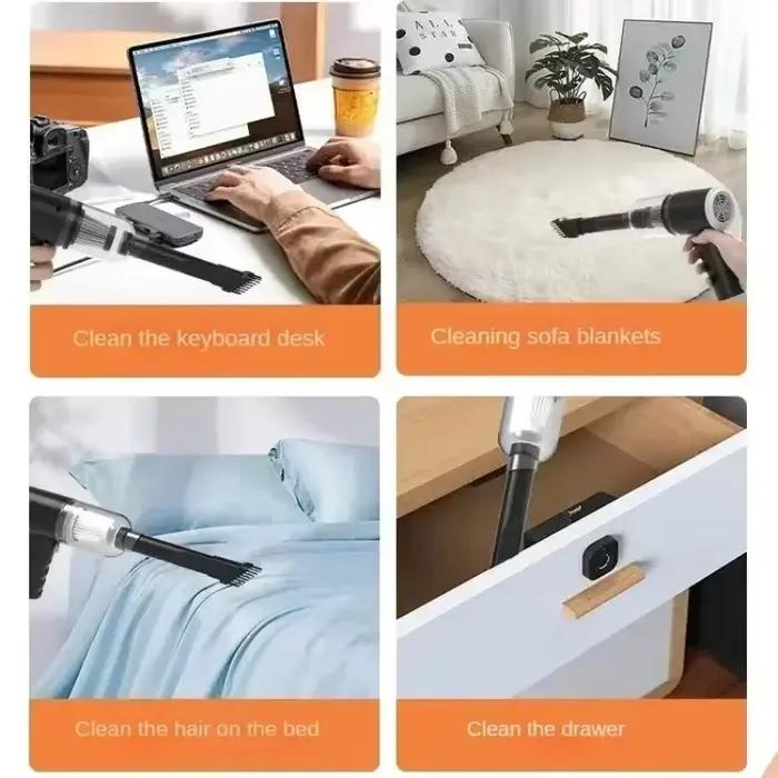 Aspirateur de voiture 2900000 Pa 4 en 1, Machine de nettoyage puissante, aspiration soufflante sans fil, Portable, pour la maison, 2026