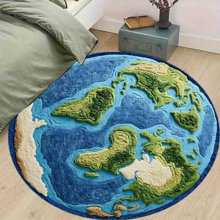 VIKAMA Earth Design Tapis rond doux